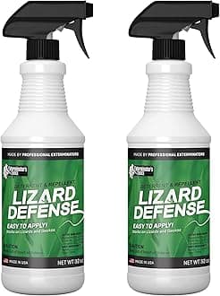 Exterminators Choice Lizard Spray - (2 Pack) 32 Fl Oz - Indoor & Outdoor Barrier to Deter Geckos - Kid & Pet Friendly Lizard Control Spray - Extended Coverage to Keep Reptiles Away