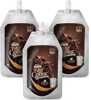TrueSouth 100-Pure | Ready-to-use Filter Coffee Decoction | 200ml Pouch | Authentic Taste, Value and Convenience (Pack of 3)