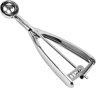 2 teaspoon Cookie Scoop, Size #100/2 tsp, Melon Baller Scoop, 1.18 inch/ 30 MM Ball, 18/8 Stainless Steel Mini Ice Cream Scoop, Secondary Polishing
