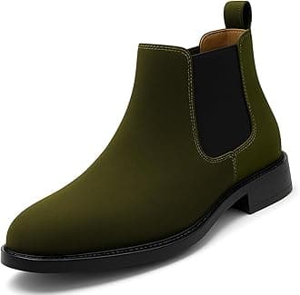 KraasaMen's Slip On Fashion Chelsea Boots | High Tops, Soft Cushioned Insole, Comfortable Fit, Trendy, Stylish Boots