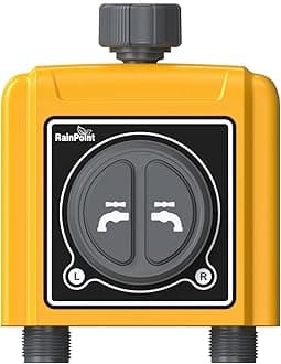 RAINPOINT WiFi Automatic Irrigation Scheduler 2 Outputs, Garden Watering Timer with App/Voice Control (Timer Only)
