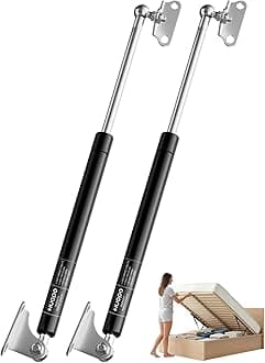 HUOPO 28 inch 67lbs Gas Struts for Heavy Lid, 28" Lift Support Strut for RV Bed Camper Storage Lid Basement Door Outdoor Window, Heavy Duty Shocks Spring with Mounting Brackets, 2 Pack