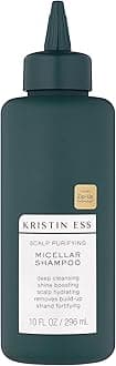 Kristin Ess Hair Scalp Purifying Micellar Shampoo for Deep Cleansing + Scalp Hydrating - Removes Build Up, Shine Boosting, Vegan, Sulfate Free Shampoo, Color Safe + Keratin Safe, 10 fl oz