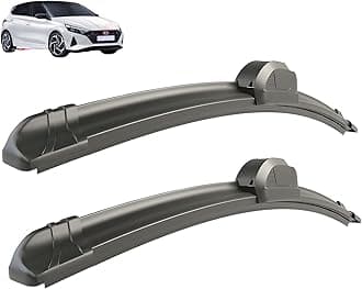 Windshield Car Wiper Blades Compatibility With Hyundai i20 (Model : 2020-Till Date), i20 Wiper Blades - Set of 2Pc (D-24,P-16)