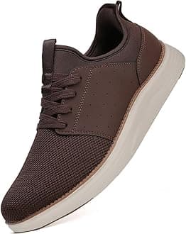 Men Casual Dress Shoes Fashion Sneakers Lightweight Breathable Laceless Walking Shoes Gym Tennis Athletic