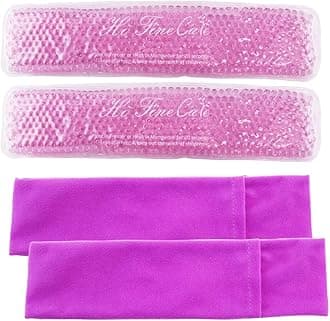 Reusable Perineal Cooling Pad for Postpartum & Hemorrhoid Pain Relief, Hot & Cold Packs for Women After Pregnancy and Delivery, 2 Ice Pack and 3 Cover (Purple)