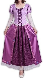 530 - Plus Size Purple Blue Princess Dress Party Costume Adult Women