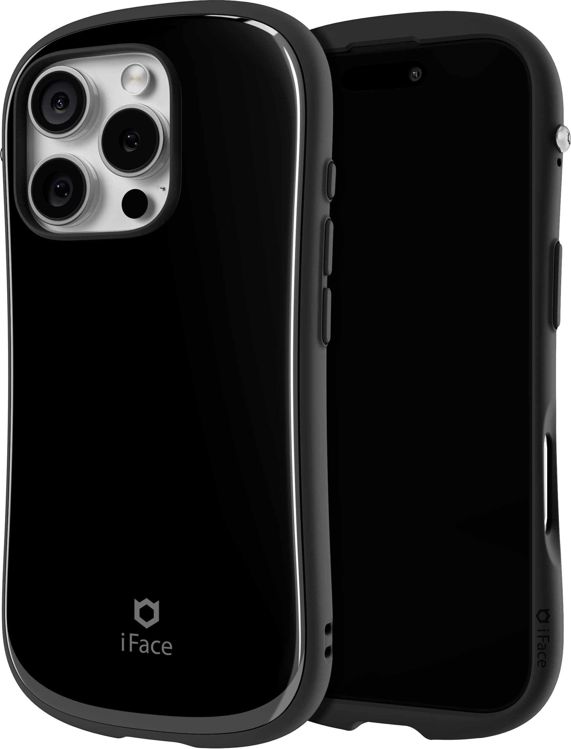 iFace First Class MagSynq Case [Compatible with iPhone 16 Pro][MagSafe Compatible] Ergonomic Grip Unique Glossy Cute Bumper Shockproof Drop Protection Hard Magnetic Cell Phone Cover - Black