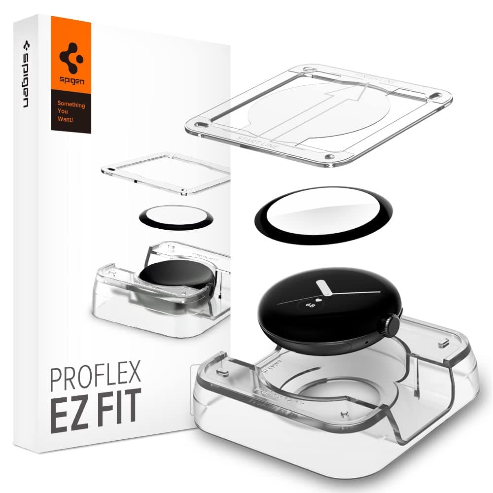Spigen 2 Pack ProFlex EZ Fit Screen Protector for Google Pixel Watch