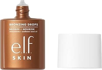 e.l.f. SKIN Bronzing Drops, Liquid Bronzer For Face & Skin, Creates A Sun-Kissed Glow, Infused With Vitamin E, Vegan & Cruelty-Free, Rose Gold
