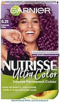 Nutrisse Ultra Color Hair Dye, Vegan, 5.21 Intense Lilac. Ensures 100% grey coverage and a striking, unique 8-week colour. No-ammonia, vegan for an intense and captivating lilac shade.