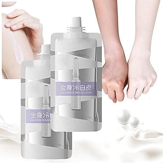 Cold White Skin All Over Body, Whole Body Cold White Skin,Cold White Full Body Whitening Cream, Whitening Moisturizing Brightening Body Lotion, Whitening Body Milk For Refining Skin (2pcs)
