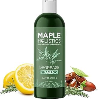 - Clarifying Shampoo for Build Up and Oily Hair - Deep Cleansing Shampoo with Rosemary - Refreshing Lemon for Greasy Hair & Jojoba Oil for Scalp Cleanser - Anti Residue Shampoo for Healthy Scalp - 8 Oz
