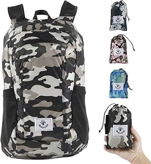 Hiking Daypack,Water Resistant Lightweight Packable Backpack for Travel Camping Outdoor