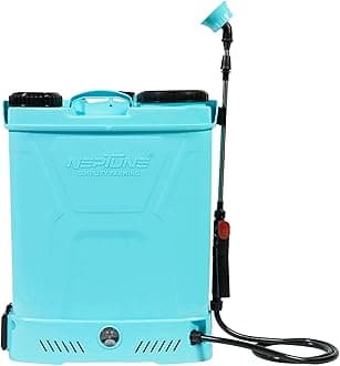 Neptune Simplify Farming Knapsack Battery Sprayer 12V x 8Amp | Telescopic Stainless Steel Lance | 20L Tank Capacity | Get 4 Nozzles | Ideal for Agriculture & Garden Spraying