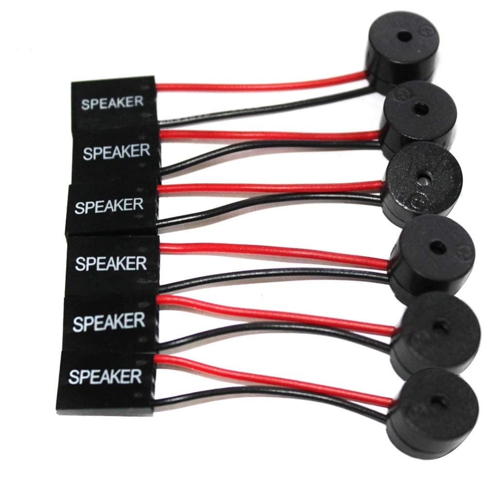 BlueXP 12 Pack Computer Buzzer PC Mainboard Case Internal BIOS Beep Code Internal Speaker Buzzer for Desktop PC Computer Arduino Connector Plug