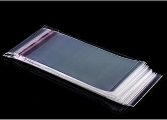 Morepack Self Sealing Cellophane Bags,4x9 Inches 200 Pcs Clear Resealable Cellophane Bags for Packaging Cookies, Favors and Products