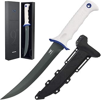 KastKing Spartacus Fillet Knife, Boning and Food Prep Knife, Razor Sharp 8Cr14 Stainless Steel Blade, 9 inch Strong Fishing Knife