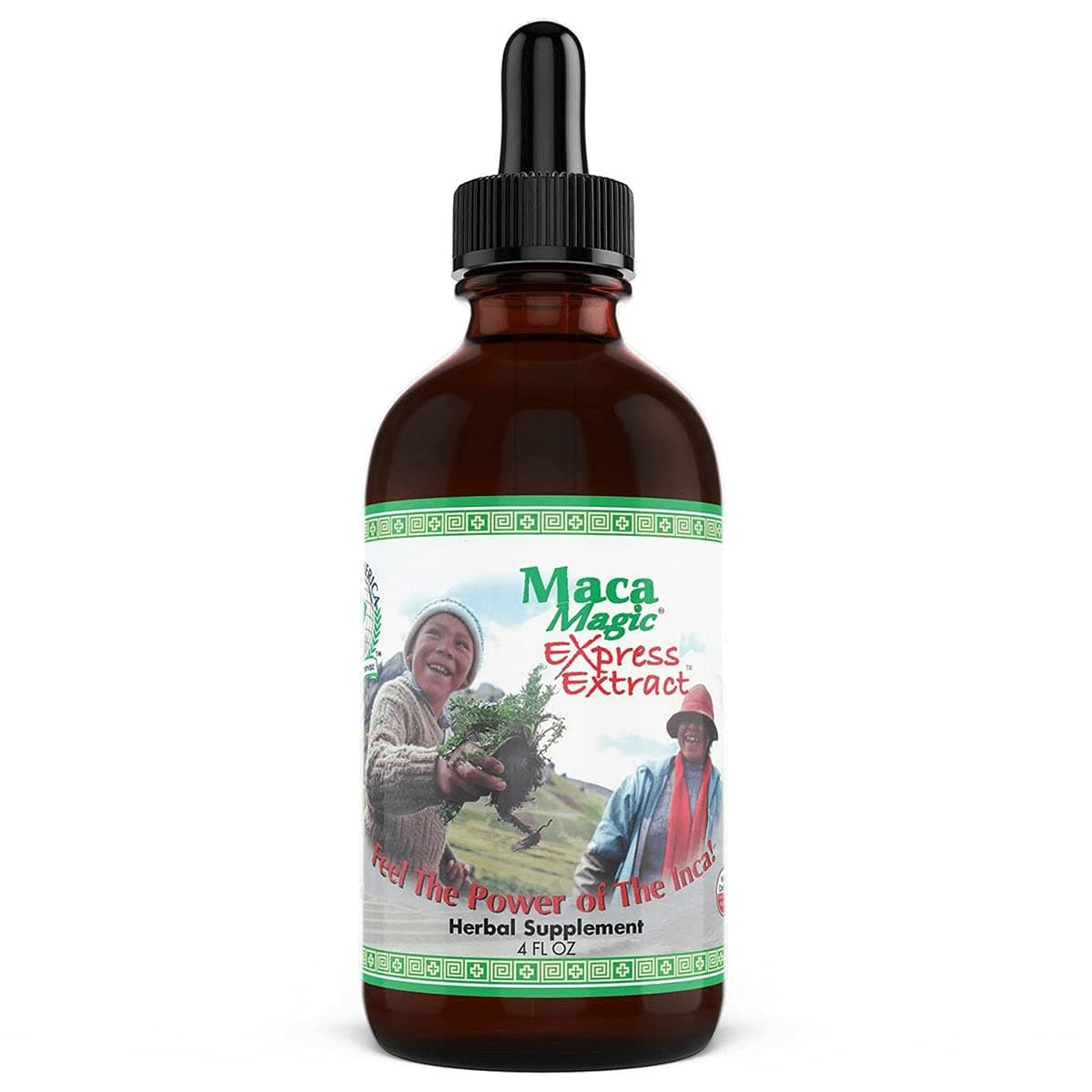 Maca Magic: Liquid Express Extract (4oz) Peruvian Premium Grade Maca - Liquid for Fast Absorption - Black Maca, Red Maca, Purple Maca, Yellow Maca - Organic - Certified Kosher - Vegan - Gluten Free