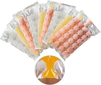 480Pcs Ice Cube Bags, Ice Bags for Ice Cubes, Disposable Self-Sealing Ice Bags Freezing Maker Ice Mould for Cocktail Freezer Coffee Whiskey Baby Food