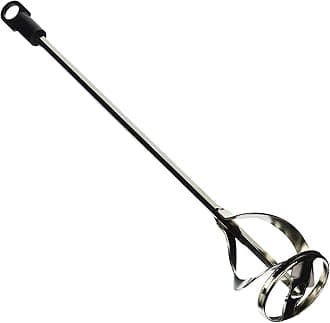 Edward Tools Paint and Mud Mixer for Drill in 1 to 5 Gallon Buckets - Fits All Standard Drills - Zinc Plated Steel - Reinforced Weld - Hex Head for Non Slip - Easy to Clean - Paint Mixer Attachment