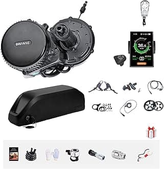 - BAFANG BBSHD 48V/52V 500W 750W 1000W Mid Drive Kit with Battery Optional BBS01 BBS02 8FUN DIY Conversion Kit with LCD Display & Chainring Mountain Bike, Road Bike