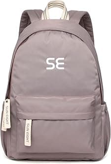 Reelay mee18L Lightweight Daytrip & Daily Use Backpack | Spacious & Stylish Dark Grey Backpack for School, Work, Travel, and Everyday Essentials