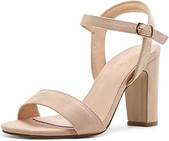 DREAM PAIRSWomen's Chunky Heels Open Toe Ankle Strap High Block Comfy Dress Heel Sandals Pumps Shoes