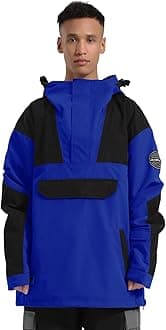GSOU SNOWMen Ski Jacket Snowboard Snow Coat Warm Winter Waterproof Mountain Hooded