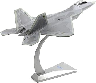 NUOTIE F22 Raptor 1/72 Diecast Metal Aircraft Model Kit USAF Fifth-generation Fighter Jet Alloy airplane Model With Stand for Adult Military Collection or Creative Gift (AK 093)
