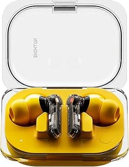 Nothing Ear (a), True Wireless Earphones, ChatGPT Integrated, Dynamic Bass Boost, Hi-Res with Hybrid ANC noise cancellation upto 45dB, (Yellow)