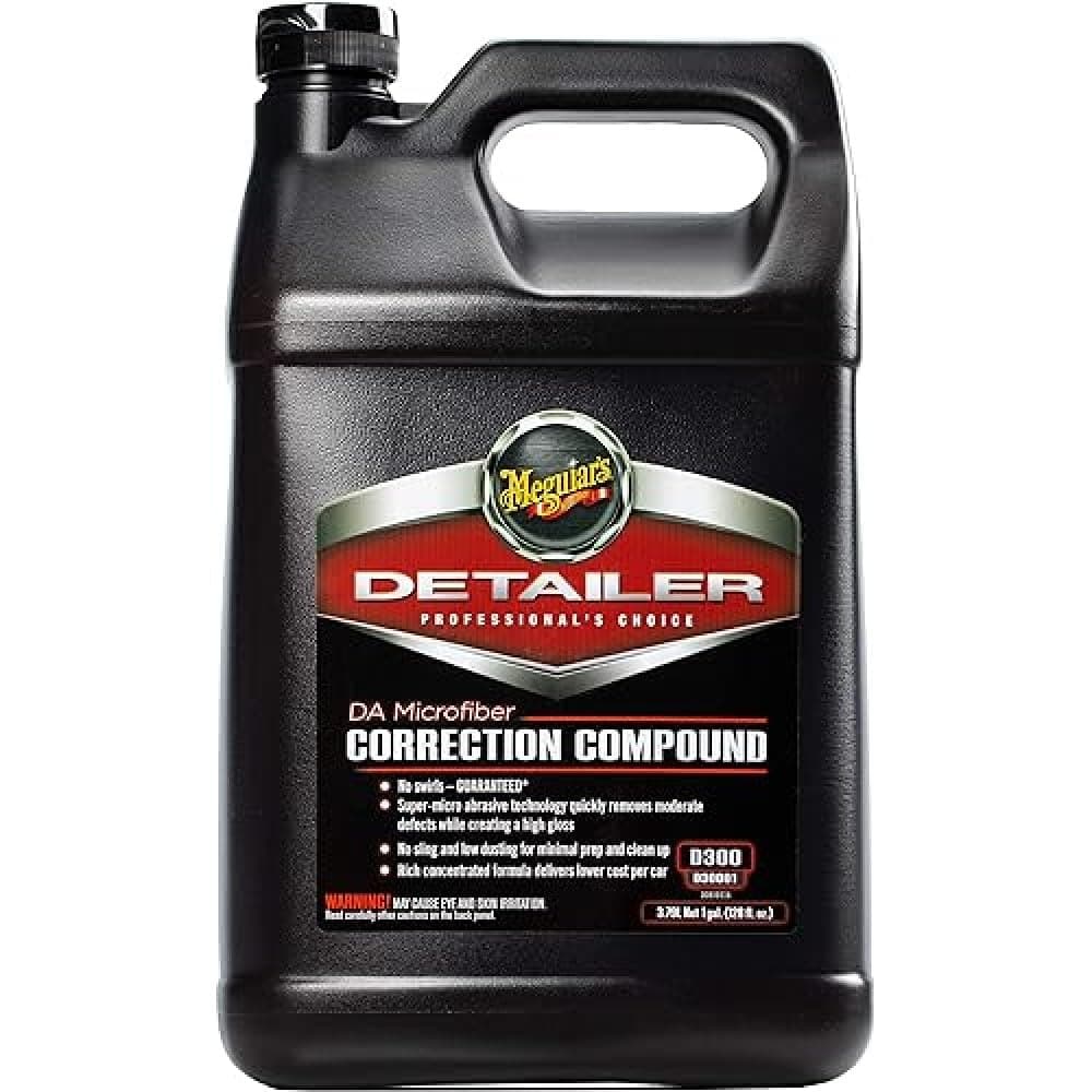 Meguiar's Microfiber Correction Compound - Advanced Polishing Solution for Removing Scratches, Swirls, and Oxidation, Ideal for Professional Detailers and Car Enthusiasts Alike
