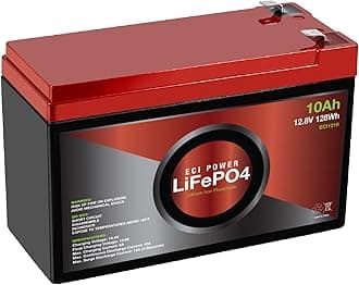 12V 10Ah Lithium LiFePO4 Deep Cycle Rechargeable Battery | 2000-5000 Life Cycles & 10-Year Lifetime | Built-in BMS | Perfect for RV, Solar, Marine, Overland, Off-Grid Applications