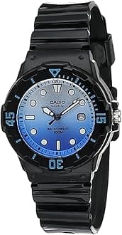 Casio Womens Quartz Watch, Analog Display and Resin Strap