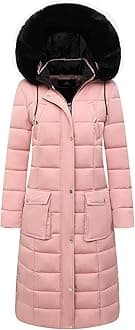 Women's Waterproof Long Winter Coat Thickened Down Alternative Jacket Warm Puffer Jacket Parka
