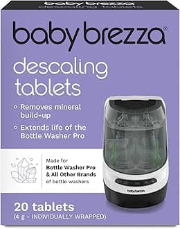 Descaling Tablets for Baby Brezza Bottle Washer Pro Only | Feeding Bottles - Pack of 20 Tablets