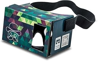POP! Cardboard Google Cardboard with Free Head Strap and Cushion for Android and iPhone, Fits Every Phone, Including Lenses, 3D VR Glasses Virtual Reality Viewer VR Goggles