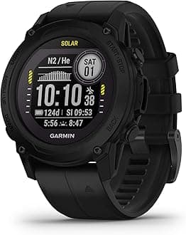 Descent™ G1 Solar, Rugged Dive Computer with Solar Charging Capabilities, Multiple Dive Modes, Activity Tracking, Black