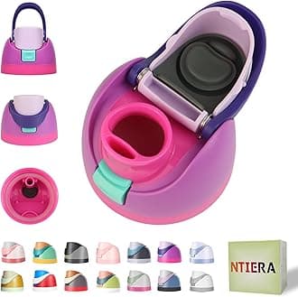 NTIERA Replacement Lid for Owala Freesip Water Bottle, Compatible with Owala Lid and Cap, Premium Accessories for 16oz 24oz 32oz 40oz Bottles,Leak-Proof,BPA-Free(Pink Purple)