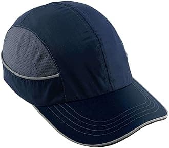 Ergodyne Safety Bump Cap, Baseball Hat Style, Comfortable Head Protection, Long Brim, Skullerz 8950