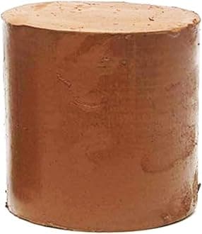 Terracotta Clay for Modelling, Sculpting & Pottery, Eco- Friendly Filtered & Cleaned Natural Clay for Artwork, Sadiron Clay/Kaliman Mud (1kg)
