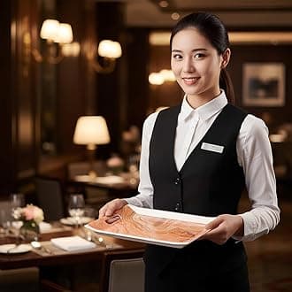 Melamine Rectangular Serving Tray Set, Modern Black Marble Style, Large, Medium, Small. 3 Tray