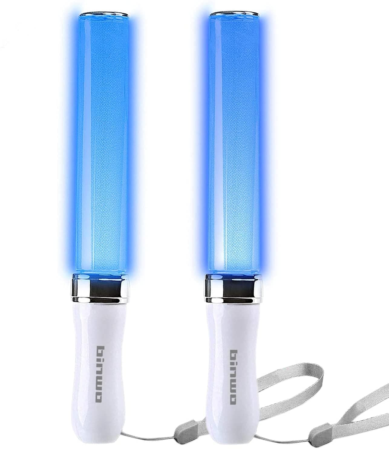 Reusable LED Glow Sticks(2Pack) with 15 Multicolor, Manual and Automatic Mode, Equipped with AAA Battery Powered LED Sticks, Concert Glowsticks, Raves, Emergency, (15+ Years Old)