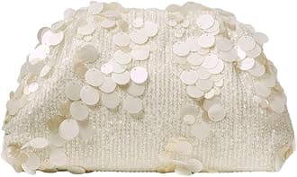 Women's Woven Evening Bag Dumpling Clutch Purse No Strap Handbags Elegant Faux PU Leather Clutch Bag