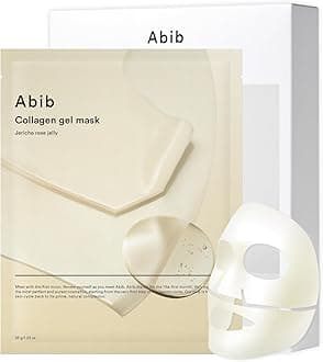 Collagen Gel Mask Jericho Rose Jelly 10 Sheets (Nourishing) I Korean Vegan Collagen, Cooling Nourishing Hyaluronic Acid Hydrogel Face Mask Skin Care
