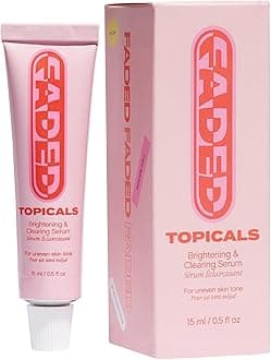 Topicals Faded Brightening and Clearing Serum | Reduces Discoloration, Post-Blemish Marks, Scars and Spots | Contains Kojic Acid and Niacinamide | Dermatologist-tested, Vegan, Cruelty-Free (0.5 Fl Oz)