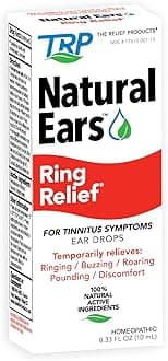 Ring Relief Ear Drops Formula - 100% Natural Active Ingredients Tinnitus Relief for Ringing Ears - 0.33 Fl. Oz.