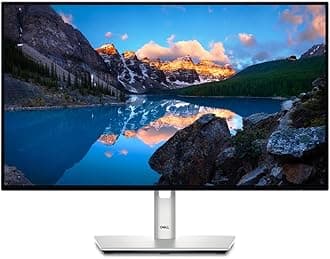 Dell U2424H UltraSharp 24 Inch FHD (1920x1080) Monitor, 120Hz, IPS, 5ms, 98% DCI-P3, 2X USB-C, 2X DisplayPort, HDMI, 3X USB, 3 Year Warranty, Silver