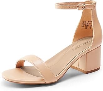 Womens Low-Chunk Low Heel Pump Sandal