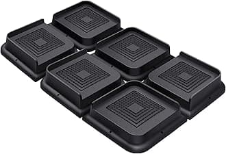 Bed Risers 1 Inch Heavy Duty, Furniture Risers for Bed Desk Table Sofa Couch,Oversized Bed Lifts Risers,Support up to 5000 Lbs(6 Pack Black)